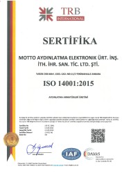 ISO 14001:2015 Sertifikası