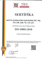 ISO 45001:2018 Sertifikası
