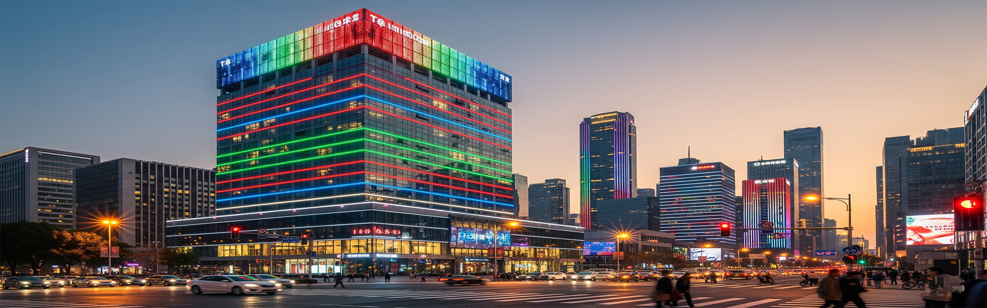 MidiPix P5 RGB ile yapılmış Dış Cephe Aydınlatma Projesi Örneği